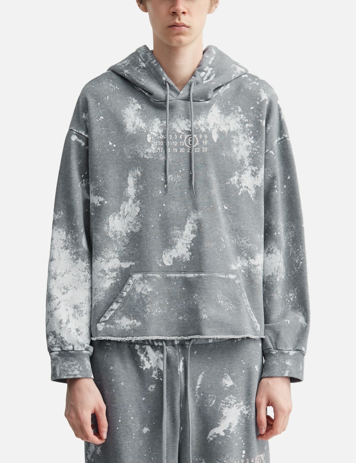 MM6 메종 마르지엘라 Numeric Signature Spray Hoodie