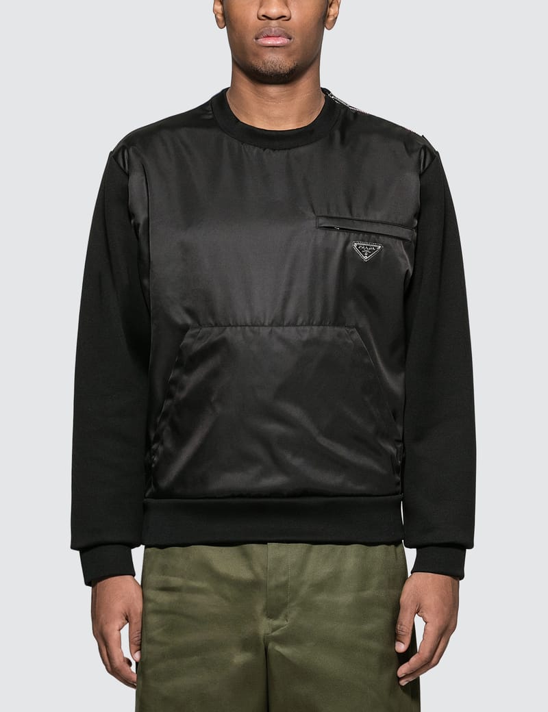 prada nylon sweatshirt