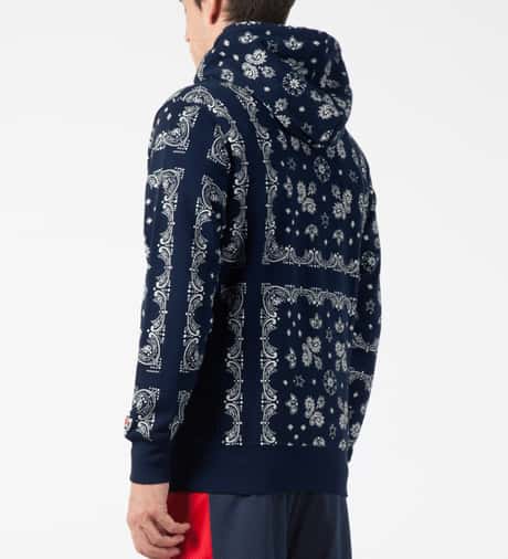Undefeated Navy Bandana Pullover Hoodie HBX - Main Image