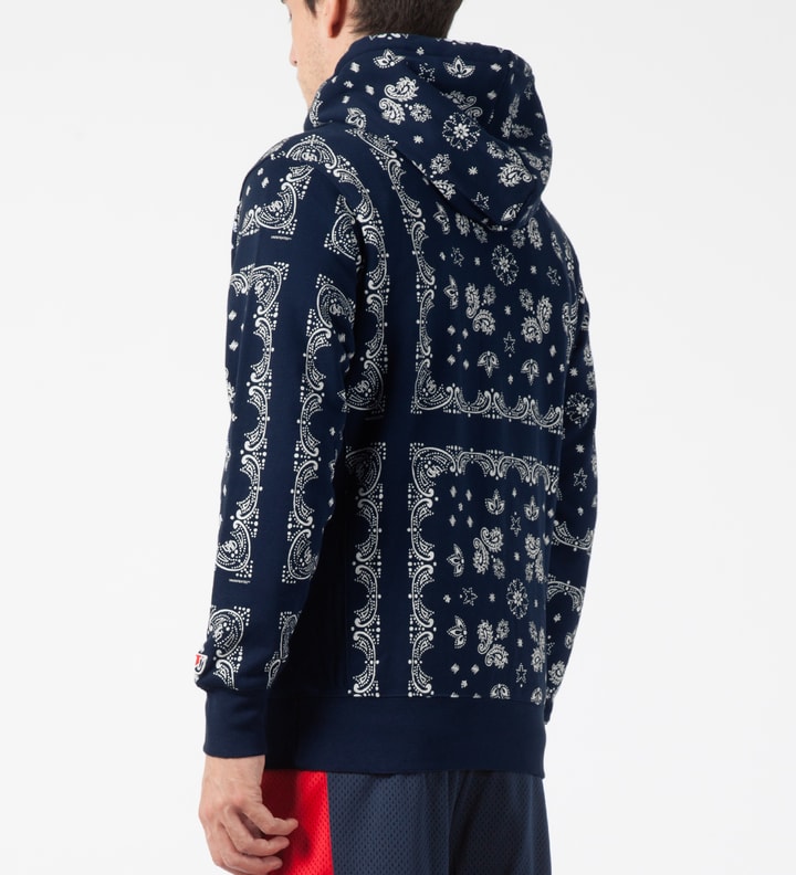 Navy Bandana Pullover Hoodie Placeholder Image