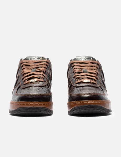 Nike Air Force 1 LowCroc/ Fauna Brown - Croc-embossed leather low-top in  Fauna Brown. | HBX