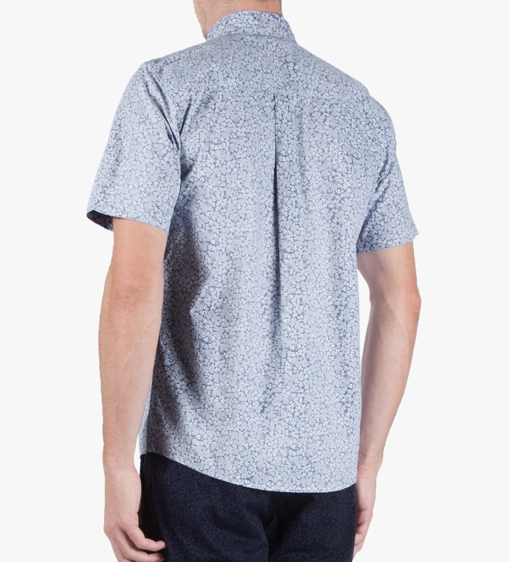 Metro Blue Flora Allover Print S/S Langley Shirt Placeholder Image