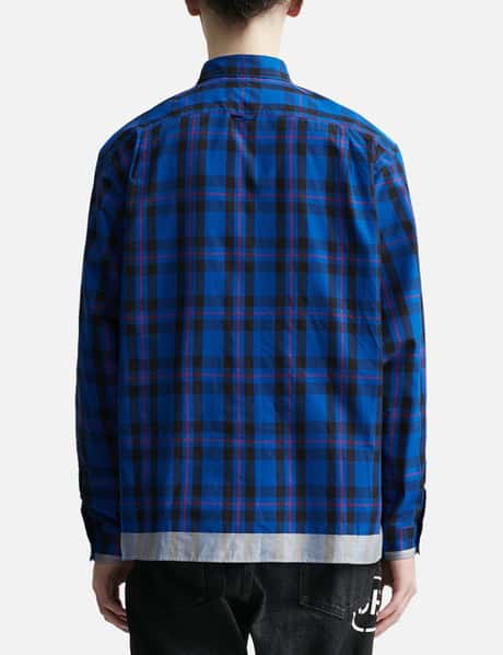 uniform experiment エリオットタータンチェックシャツ 短く XL 