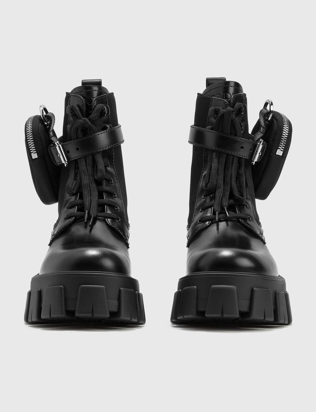 Prada - Brushed Leather Boots | HBX - Globally Curated Fashion and  Lifestyle by Hypebeast