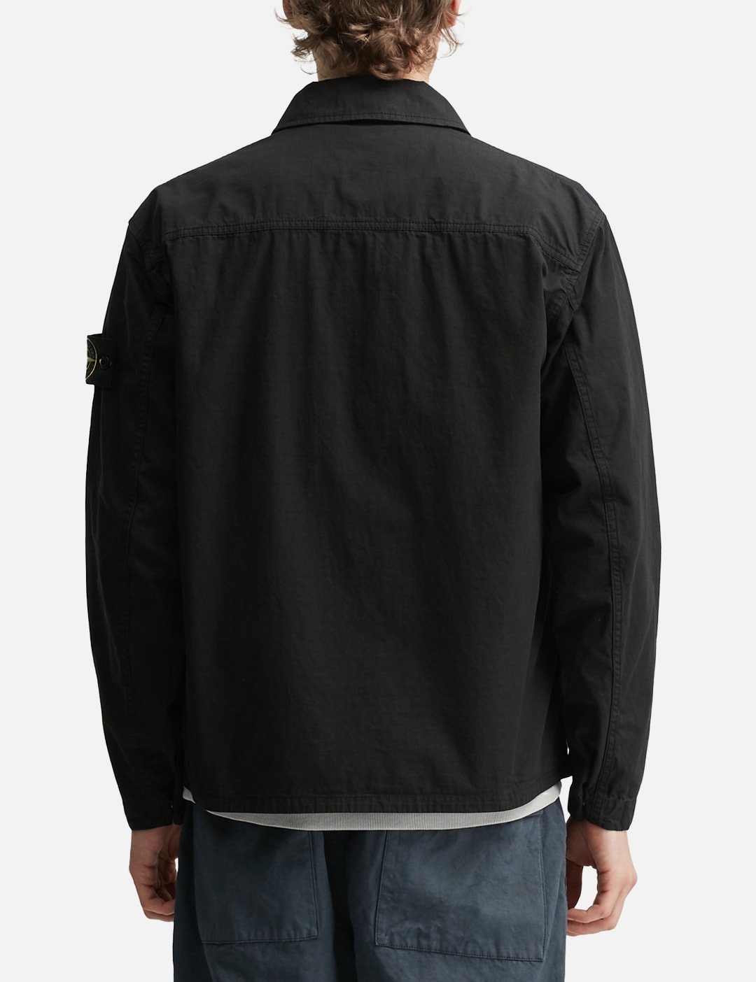 Mercerised Organic Cotton Ripstop Zip-Up Overshirt view 19