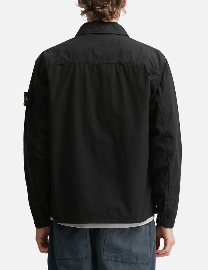 Stone Island Mercerised Organic Cotton Ripstop Zip-Up Overshirt