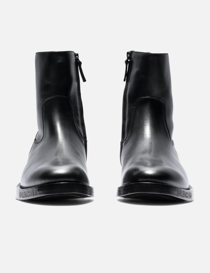 Balenciaga Leather Zipper Boots