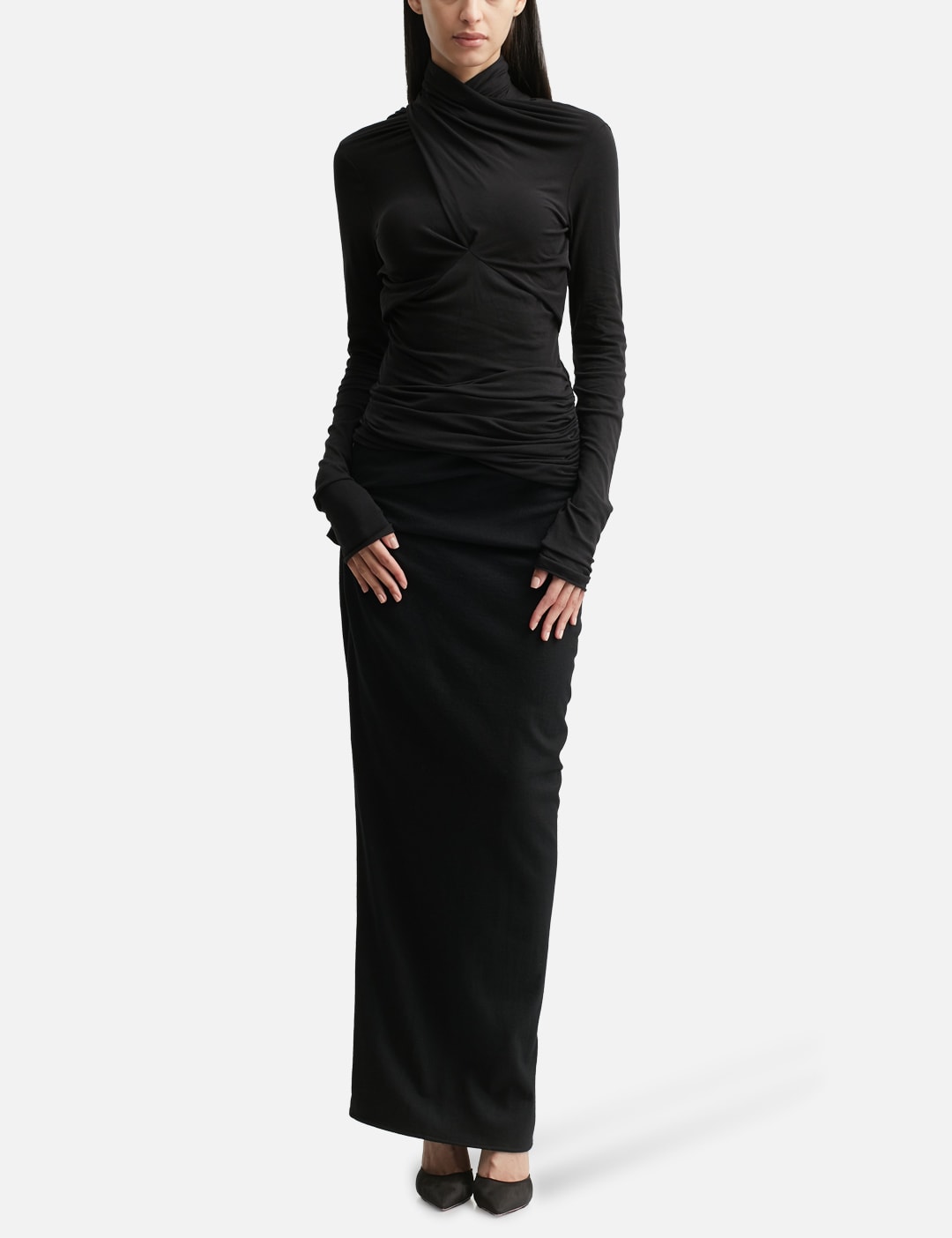 Wool Skirt Black view 12