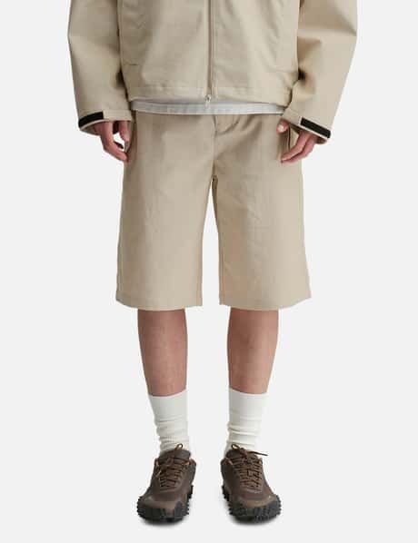 Path Linen Cotton Mixed Shorts view 10