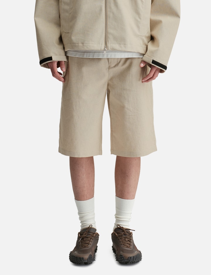 Hiking Patrol Path Linen Cotton Mixed Shorts