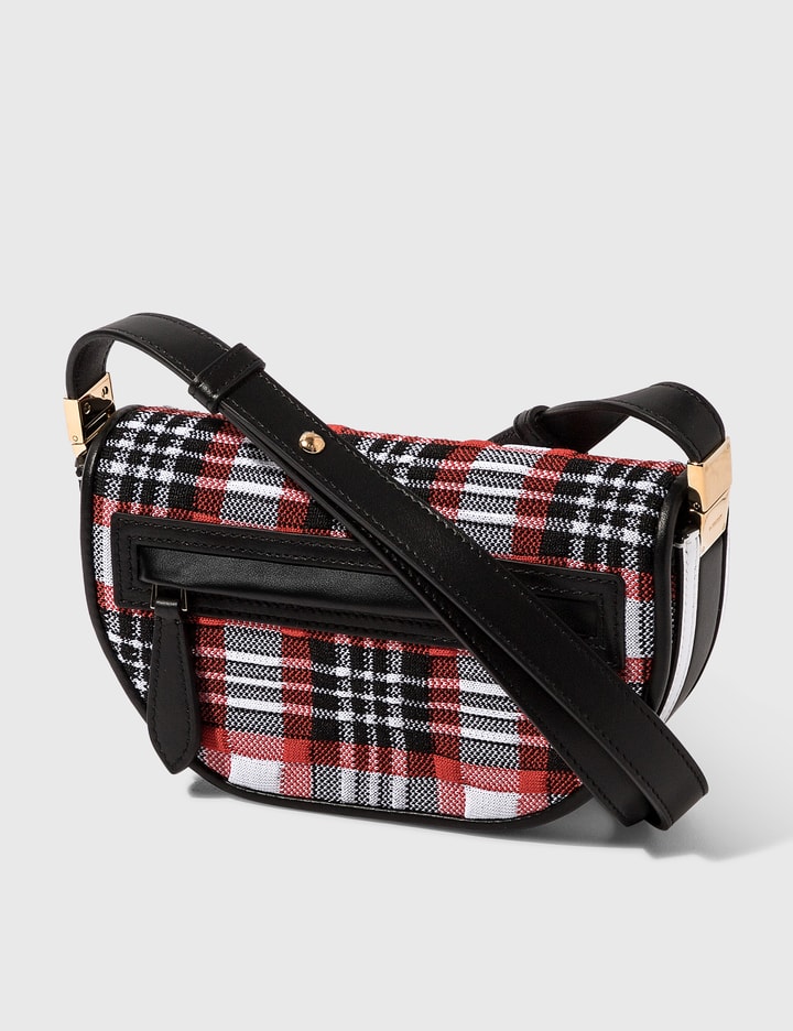 Mini Knitted Tartan and Leather Olympia Bag Placeholder Image