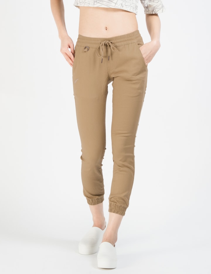 Khaki Women Sprinter Jogger Pants Placeholder Image