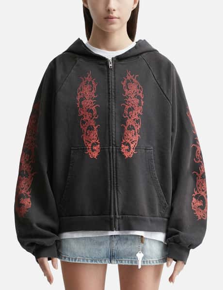 Basketcase Afflicted Zip-Up Hoodie