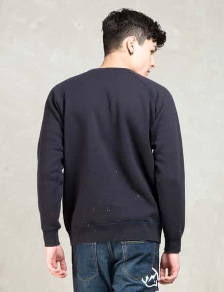 Denim By Vanquish & Fragment - Navy Pocket Sweat Trainer | HBX