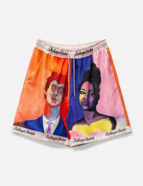 KidSuper BOY & GIRL PAINTED PORTRAIT SHORTS