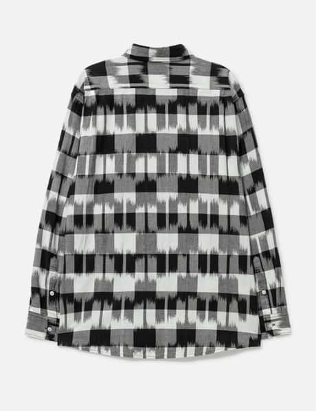 Ikat Check Regular Collar Shirt view 8
