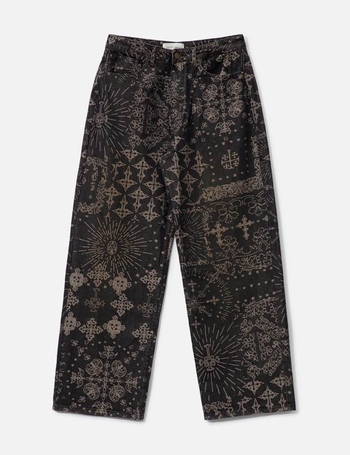 Jacquard Denim Pants Placeholder Image