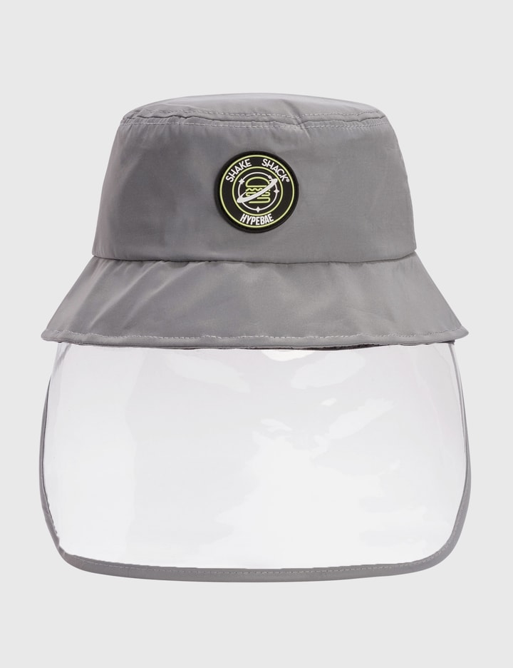 Shop Hypebae X Shake Shack Visor Bucket Hat In Silver