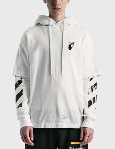 Off-White™ - キャラブ アロー ダブル スリーブ パーカー | HBX