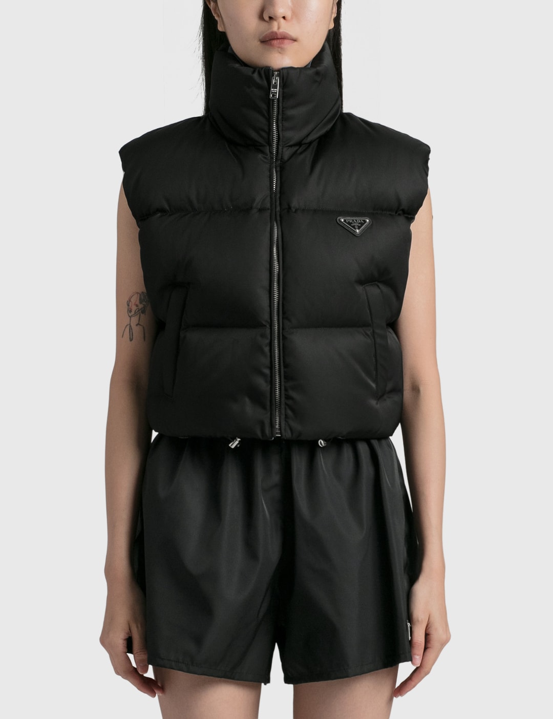 Prada - Re-Nylon Puffer Vest | HBX - Globally Curated Fashion and Lifestyle  by Hypebeast