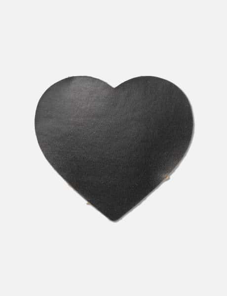 Human Made Heart Rug Small - Handmade beige rug with heart motif 