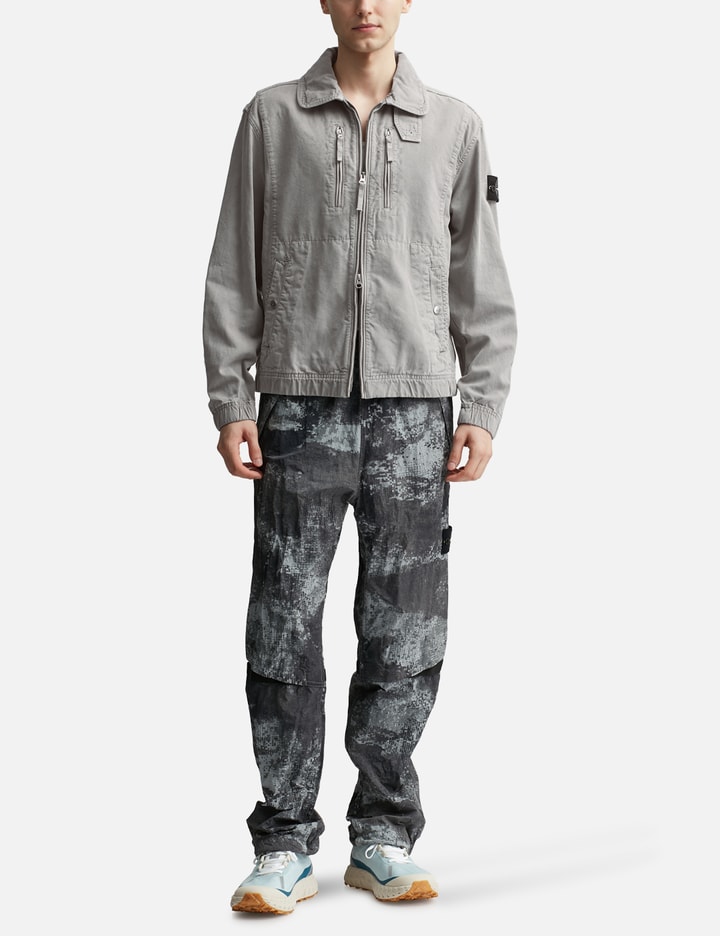 Shop Stone Island Panama Tinto Terra Blouson In Grey