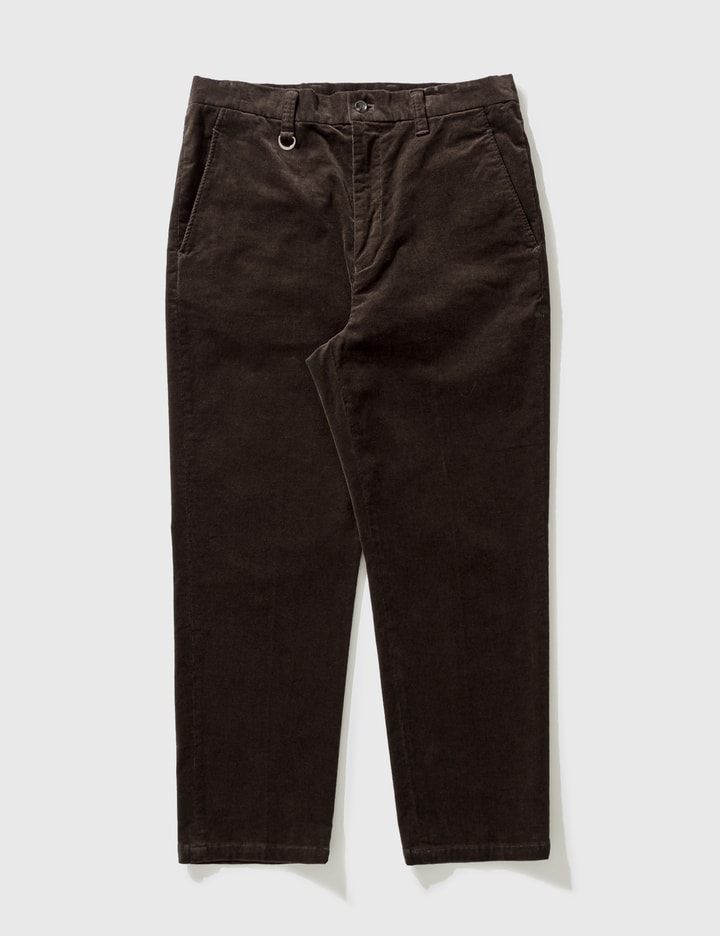 Sophnet Stretch Corduroy High Rise Cropped Pants In Brown
