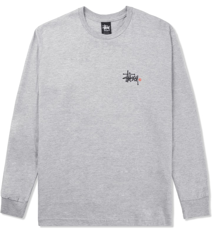 Heather Grey Basic Logo L/S T-Shirt Placeholder Image