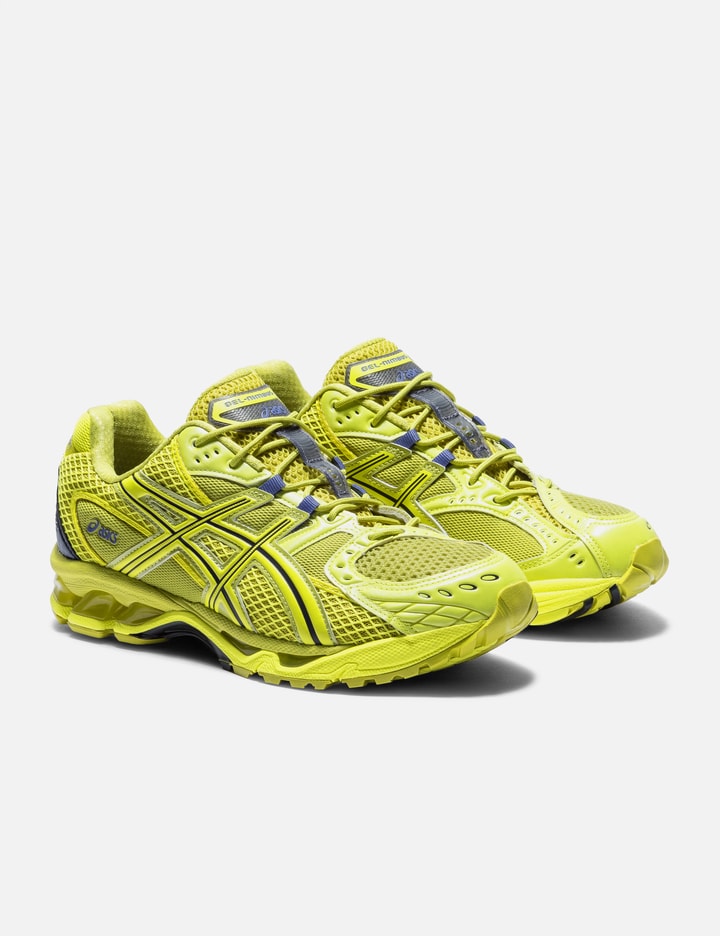 Asics Mesh Rubber Sole Sneakers With Branded Heel
