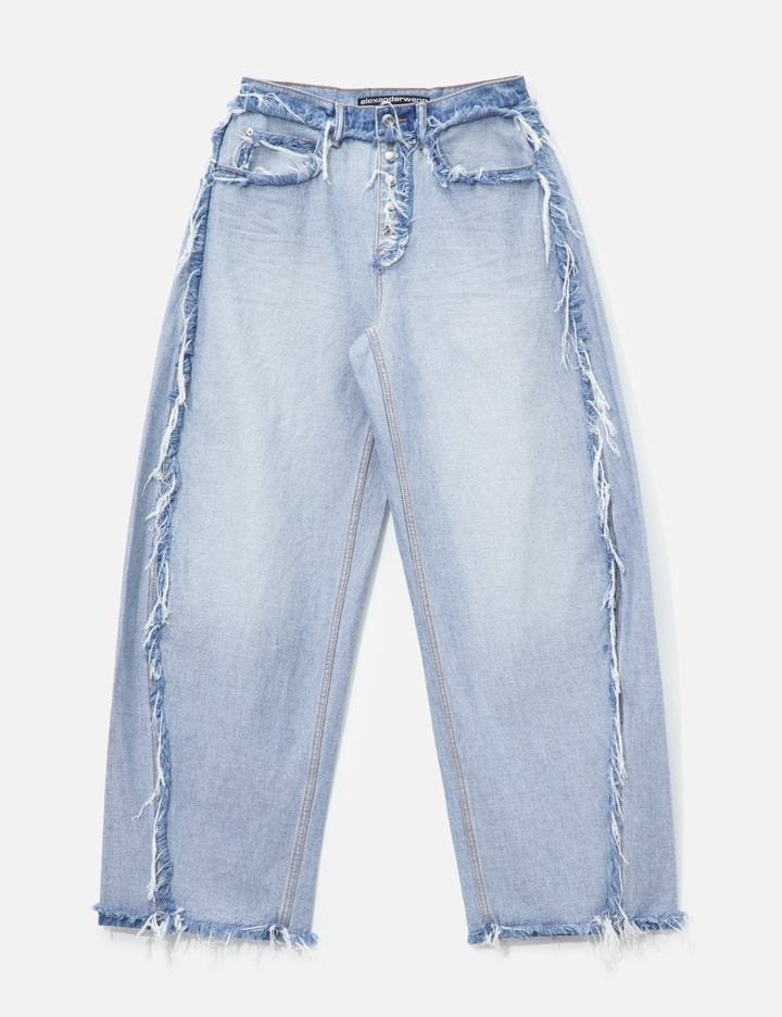 アレキサンダーワン Mid-Rise Inverted Blow Up Jean With Embossed Logo