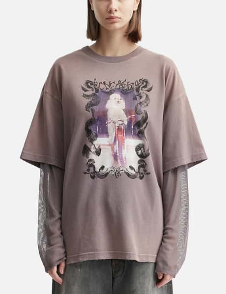 Acne Studios Layered Print T-Shirt