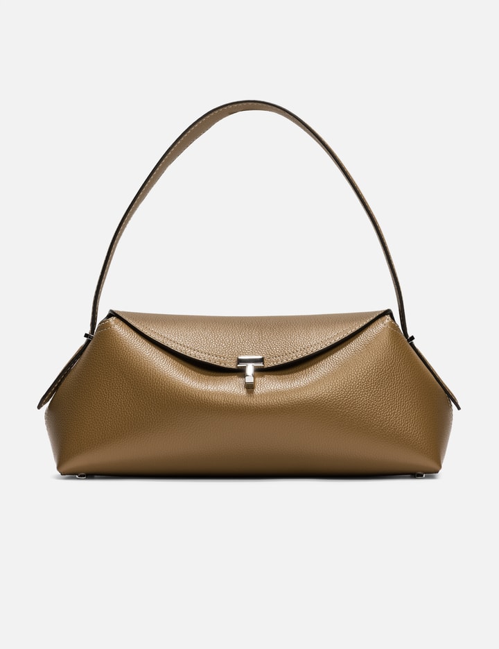 T-Lock Grained-Leather Shoulder