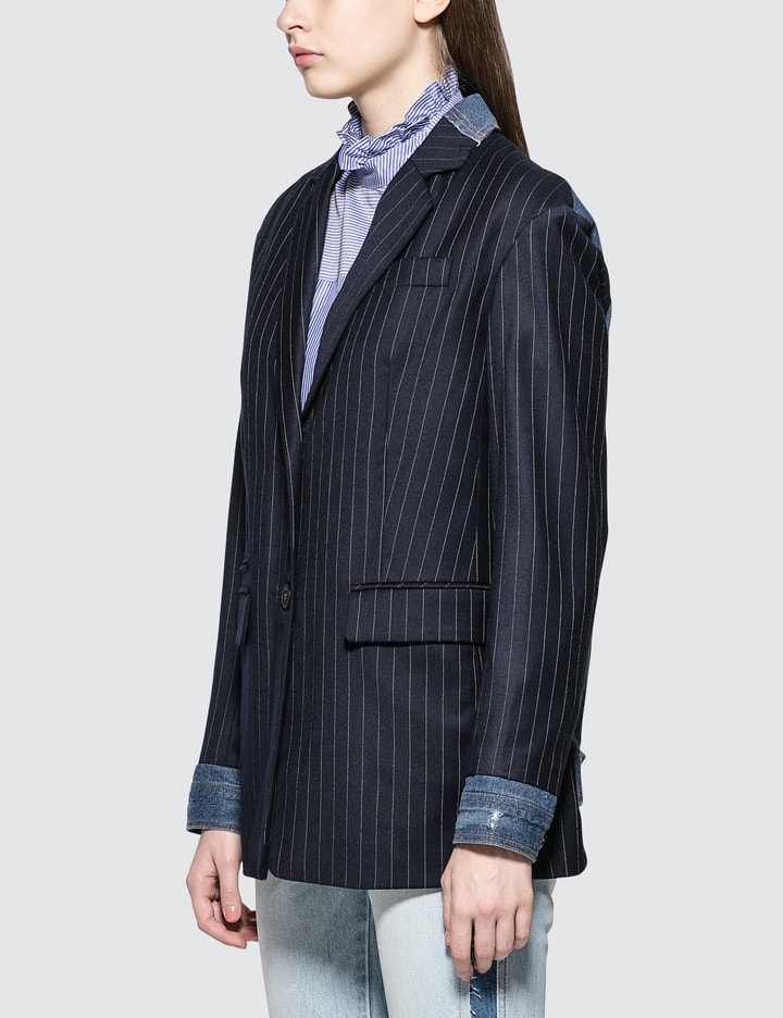 Denim Back Blazer Jacket Placeholder Image