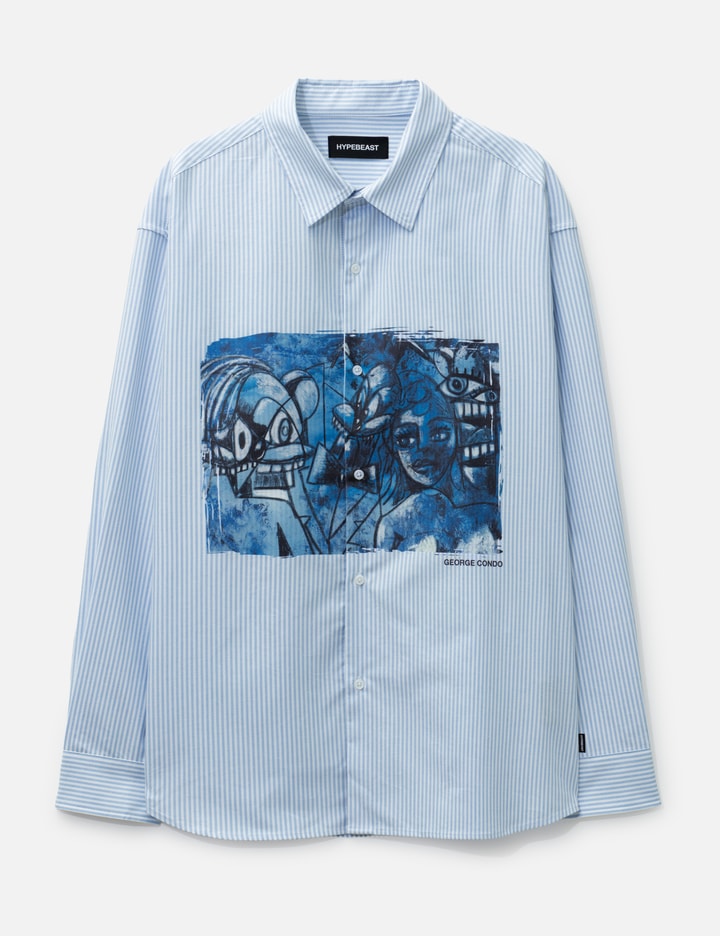 Hypebeast Hypebeast X George Condo Stripe Oxford Shirt