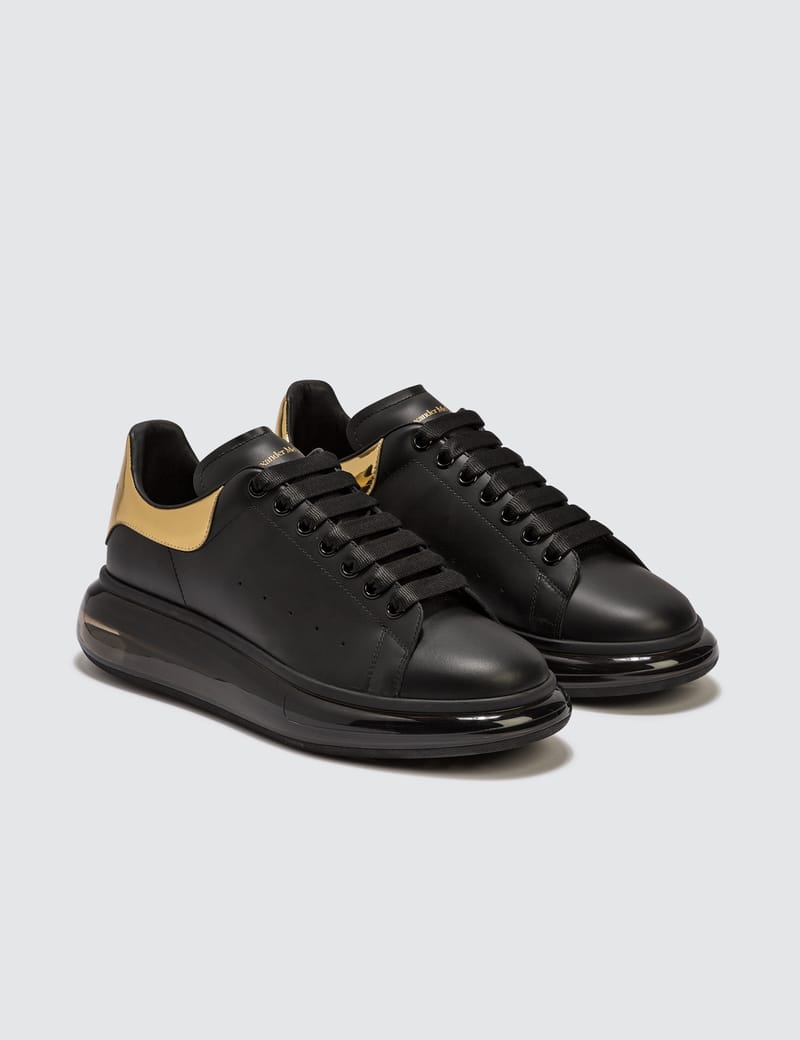 alexander mcqueen sneakers black and gold