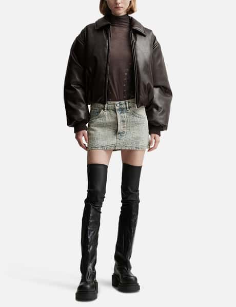 Monogram Denim Mini Skirt view 11