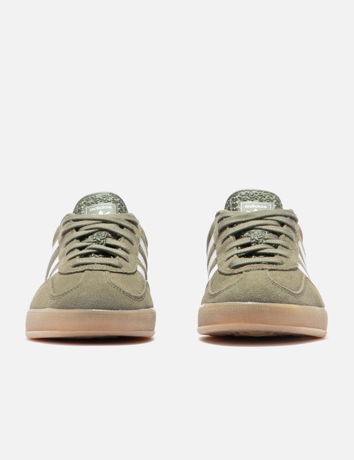 Adidas Originals Adidas Womens Olive Strata Silver Meta Handball Spezial Logo-print Suede Low-top Trainers