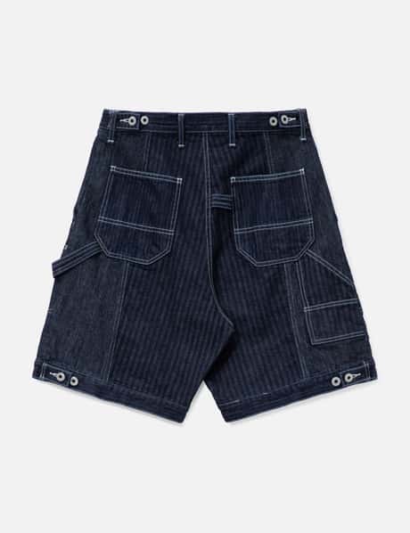 Patchwork Double Knee Shorts Rinse view 8