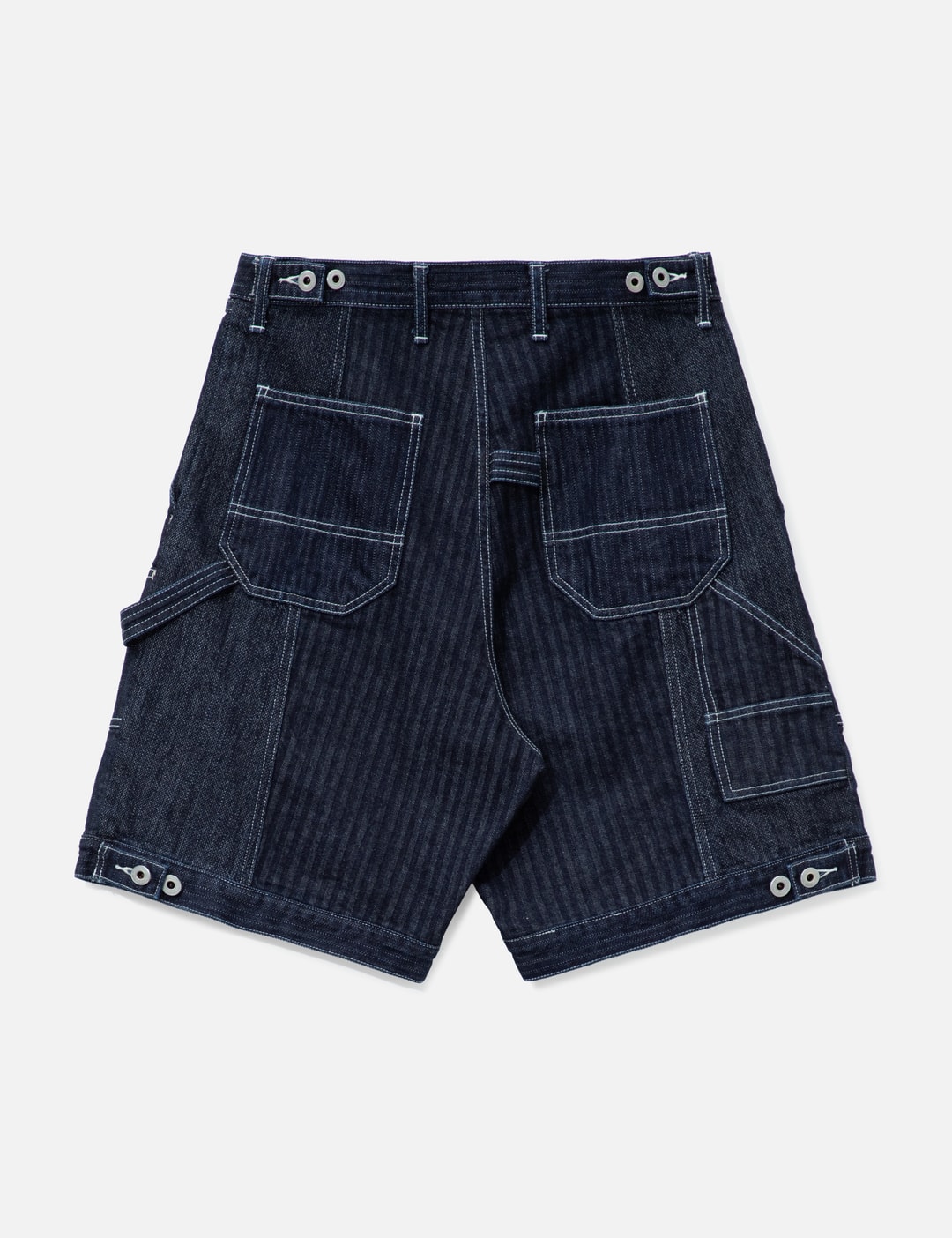 Patchwork Double Knee Shorts Rinse view 9
