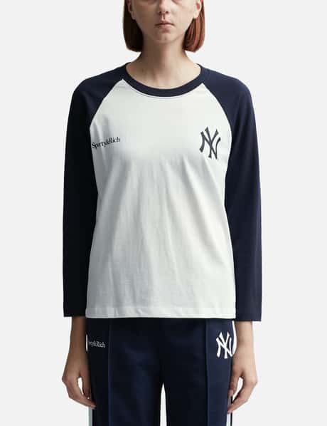 Sporty & Rich Yankees Serif Baseball T-shirt