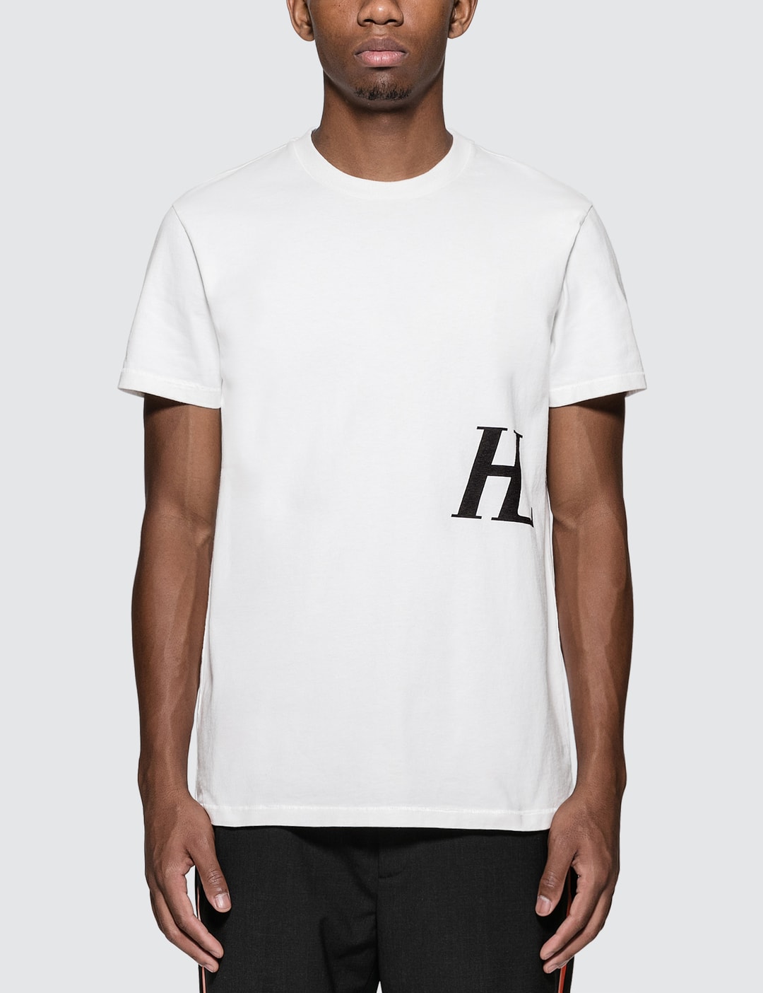Helmut Lang HL Chest Logo T-Shirt | HBX - Globally Curated Fashion and Lifestyle by Hypebeast