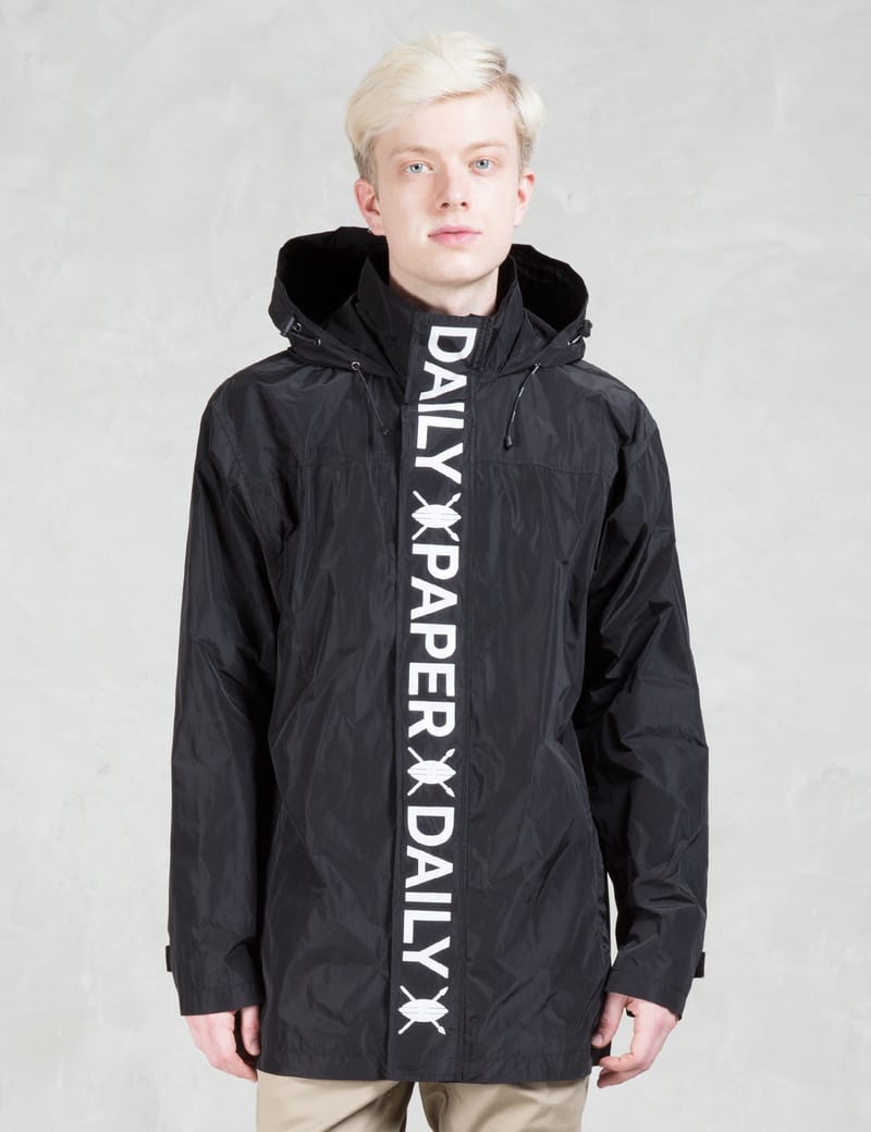 Black Tape Logo Windbreaker Jackets 
