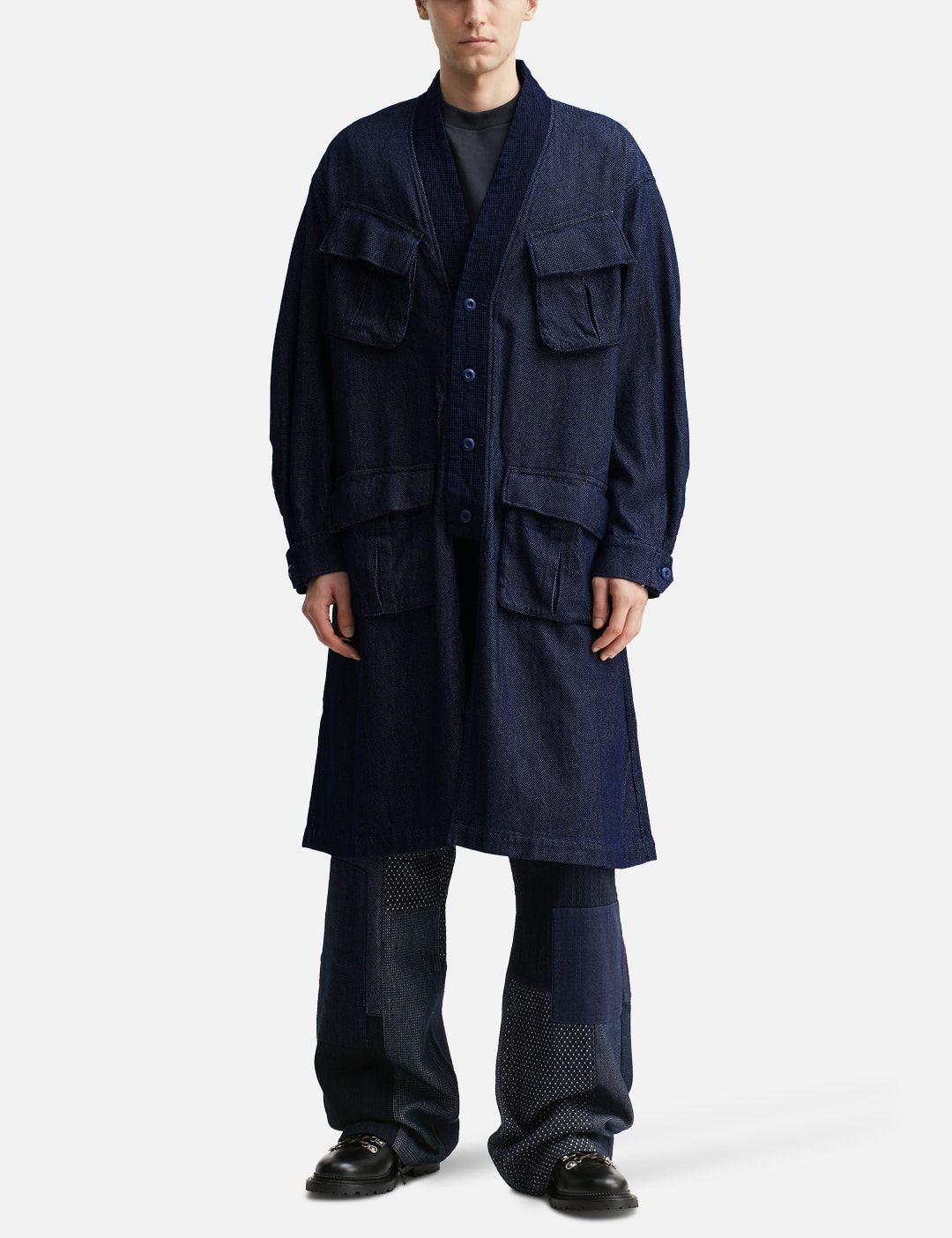 Haori Jungle Long Jacket Rinse view 15