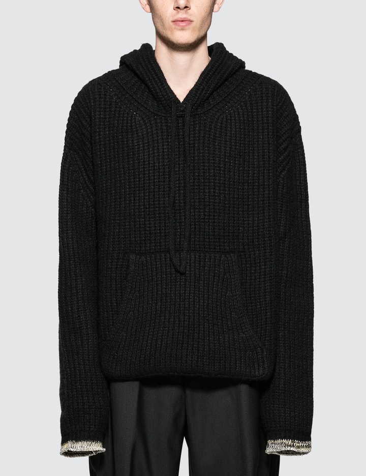 Black Cashmere 3 Gauge Hoodie Placeholder Image