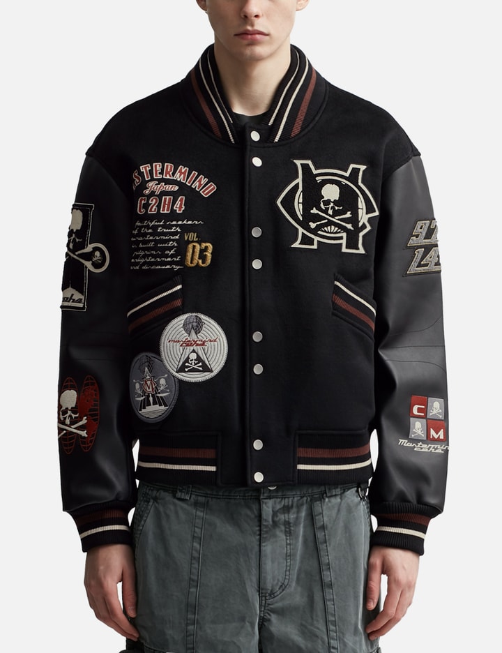 C2H4 x Mastermind Japan Curvilinear Varsity Jacket Placeholder Image