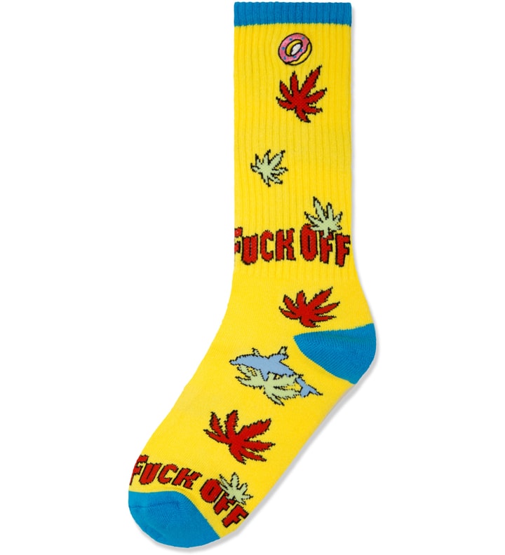Gold Fuck Off Socks Placeholder Image