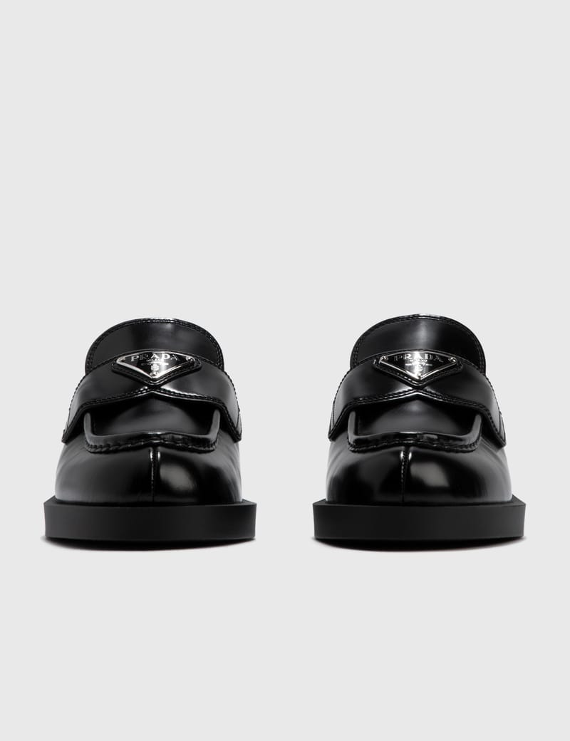 Prada - Brushed Leather Mules | HBX 