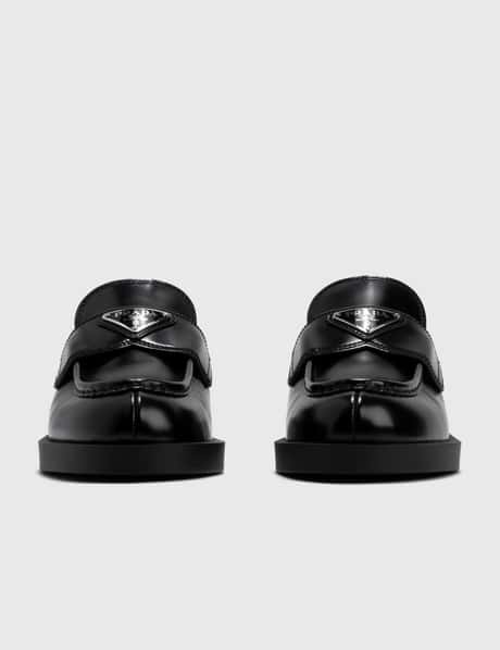 Prada - ブラッシュドレザー ミュール | HBX