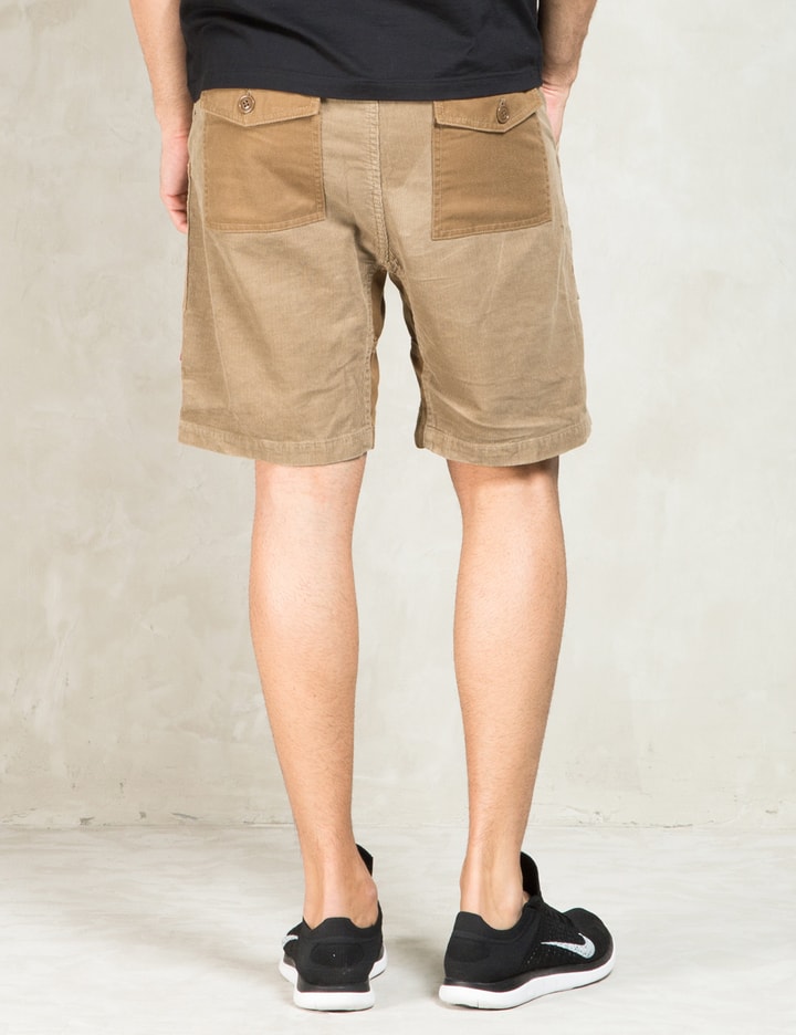 Beige Hemp Corduroy Bush Shorts Placeholder Image