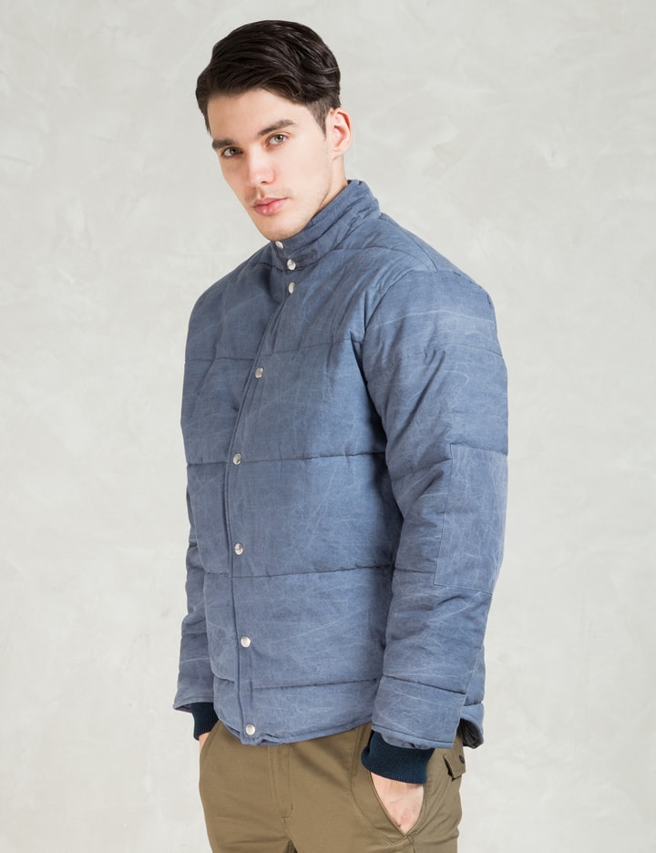 Indigo Tie Dye Denim Puffed Jacket Placeholder Image